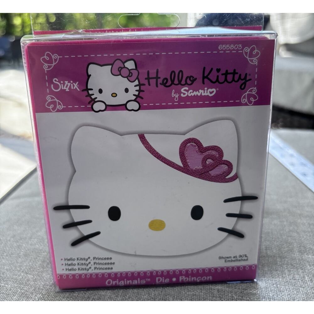 Sizzix Hello Kitty Originals Die RETIRED 655803 KITTY HEAD W/ BOW by Sanrio New